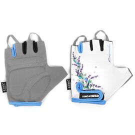 Велоперчатки детские Vinca sport, белые, VG 938 child lavender, Вариант УТ-00288470: Размер: 4XS, изображение  - НаВелосипеде.рф