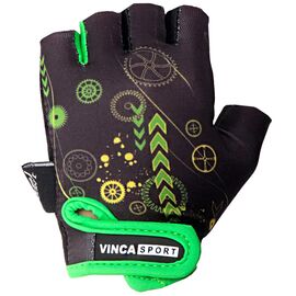 Велоперчатки детские Vinca sport, черные, VG 936 child robocop, Вариант УТ-00021870: Размер: 3XS, изображение  - НаВелосипеде.рф