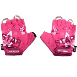 Велоперчатки детские Vinca Sport, розовые, VG 967 Star, Вариант УТ-00105566: Размер: 3XS, изображение  - НаВелосипеде.рф