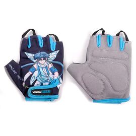 Перчатки велосипедные детские Vinca Sport Anime Hero, синие, VG 991 Anime Hero , Вариант УТ-00318321: Размер 3XS, изображение  - НаВелосипеде.рф