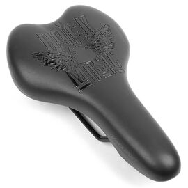 Седло велосипедное Vinca Sport, 275*160 мм, экокожа, черный, VS 111-2 rock, изображение  - НаВелосипеде.рф