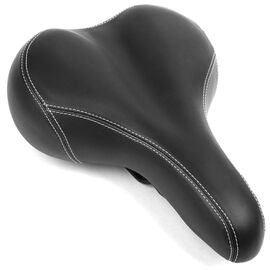 Седло велосипедное Vinca Sport, комфортное, 250*200мм, черное, VS 113 , изображение  - НаВелосипеде.рф