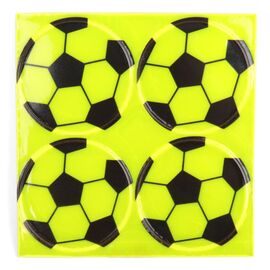 Набор для велосипеда, Vinca Sport, стикеров светоотражающих, 4шт, желтые,  STA 118 football, изображение  - НаВелосипеде.рф