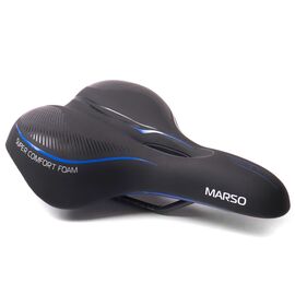 Велоседло Vinca Sport VS 01, туристическое, 258*190 мм, цвет черный, VS 01 marso blue, изображение  - НаВелосипеде.рф