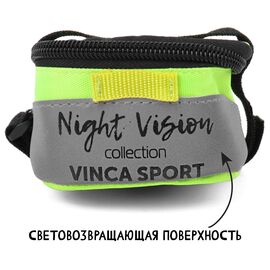 Сумка под седло для велосипеда, Vinca Sport, 140х85х60мм, светоотражатель. FB 6015-1 night vision, изображение  - НаВелосипеде.рф