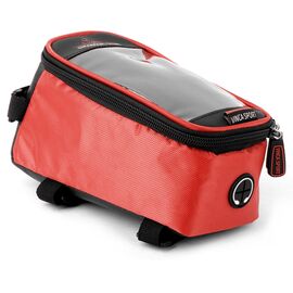 Сумка для велосипеда, Vinca Sport 195х100х100мм, отделение для телефона, красная. FB 07-2 L red, изображение  - НаВелосипеде.рф