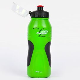 Фляга велосипедная Vinca sport, с защитой от пыли, зеленая, VSB 39 green, изображение  - НаВелосипеде.рф