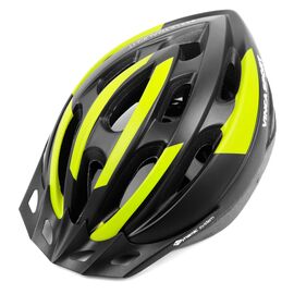 Велошлем Vinca Sport, черный с зеленым, VSH 23 terra, Вариант УТ-00010285: Размер: M (56-59 см), изображение  - НаВелосипеде.рф