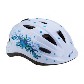 Шлем велосипедный Vinca sport VSH 7, детский, с регулировкой, белый, рисунок - "лаванда", индивидуальная упаковка , Вариант УТ-00199667: Размер: S (52-56см), изображение  - НаВелосипеде.рф
