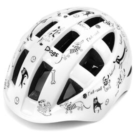 Велошлем Vinca Sport "dogs", IN-MOLD, детский, с регулировкой, VSH 8 dogs, Вариант УТ-00343729: Размер: M (54-57 см), изображение  - НаВелосипеде.рф