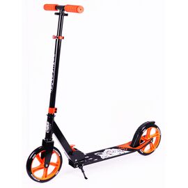 Самокат Vinca Sport, складной, PUколеса 200мм, алюминий, сталь, ABEC 7, черный/оранжевый, VSP 10 Tiger, изображение  - НаВелосипеде.рф