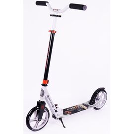 Самокат Vinca Sport складной, цельный руль, PUколеса 200мм, алюминий, сталь, ABEC 7, темно-серый, VSP 10-1 Vasilio, изображение  - НаВелосипеде.рф