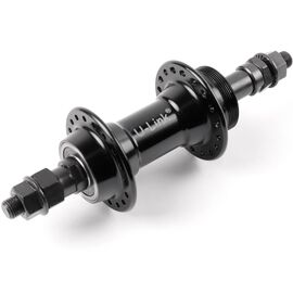 Втулка Vinca Sport, задняя, алюминий, 3/8"*14G*36H*135*170, на гайках, под трещотку, черный, GB 13R SB black 36H, изображение  - НаВелосипеде.рф