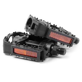 Педали Vinca Sport пластиковые детские, 90x77мм, ось 1/2", 1 balls, черные, VP 831 B1 1/2" black, изображение  - НаВелосипеде.рф