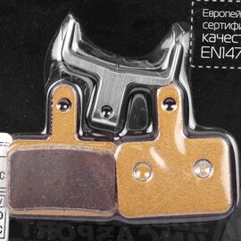 Тормозные колодки Vinca Sport, для дискового тормоза, sintered metallic, SHIMANO: DEORE, TECTRO: AURIGA, VB 121S, изображение  - НаВелосипеде.рф