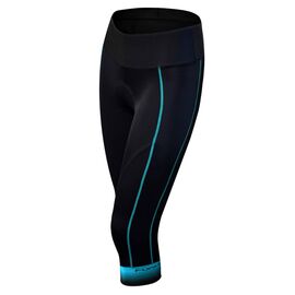 Велошорты-бриджи FUNKIER S-121-C13 Women Pro Knee Tights 3/4 с памперсом, черные, женские, 12-457, Вариант УТ-00374043: Размер: S. Цвет: черный, изображение  - НаВелосипеде.рф
