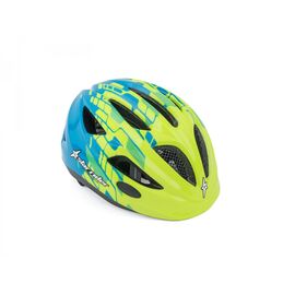 Шлем AUTHOR Star Rider Inmold подростковый, желто-голубой, 8-9090154, Вариант УТ-00374062: Рахмер:46-51cm. Цвет: желто-голубой, изображение  - НаВелосипеде.рф