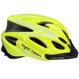Шлем взрослый Vinca Sport IN-MOLD, инд. уп. желтый, VSH 25 night vision, Вариант УТ-00374114: Размер: L (58 62), изображение  - НаВелосипеде.рф