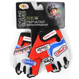 Перчатки велосипедные детские Vinca Sport, красные, VG 801 Formula 1 (4), Вариант УТ-00374116: Рзамер: 4XS, изображение  - НаВелосипеде.рф
