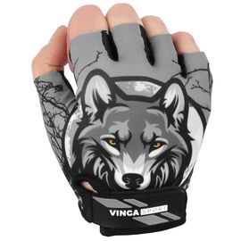 Перчатки велосипедные Vinca Sport, черные, VG-930 Wolf , Вариант УТ-00374120: Размер: L, изображение  - НаВелосипеде.рф