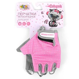 Перчатки велосипедные детские Vinca Sport, Dots, розовые, VG 806 Dots, Вариант УТ-00374123: Размер: 4XS, изображение  - НаВелосипеде.рф