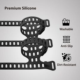 Держатель для вещей BONE Bike Strap Plus силиконовый, универсальный, крепление на руль или раму, черный, 07-230210, изображение  - НаВелосипеде.рф