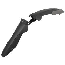 Крыло M-WAVE Mud Max F III, 26"-29" переднее, б/сьемное, ширина 100мм, на вилку 18-36мм, пластик, черное, 5-385088, изображение  - НаВелосипеде.рф