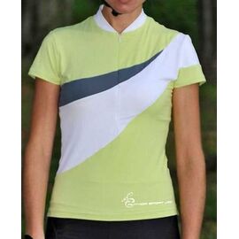 Велофутболка AUTHOR женская Lady Stretch Grn/Wht зелено-бело-серая, 8-7059547, Вариант УТ-00374164: Размер: S , изображение  - НаВелосипеде.рф