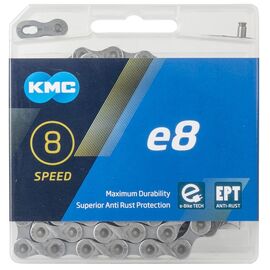 Цепь КМС 1/2"х3/32" 6-8ск 122 звена, с замком, антикоррозионное покрытие, для E-Bikes,  5-306128, изображение  - НаВелосипеде.рф