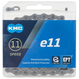Цепь велосипедная KMC e11 EPT EcoProTeQ 11/128" 11ск. 136 звеньев, 5,5мм, с замком,  5-306111, изображение  - НаВелосипеде.рф