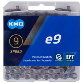 Цепь велосипедная KMC 11/128" 9ск. 136 звеньев, 6,6мм, с замком, 5-306118, изображение  - НаВелосипеде.рф