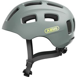 Велошлем детский ABUS YOUN-I 2.0, с LED фонариком, с регулировкой, сетка от насекомых, 17 отв. серый, 05-0091891, изображение  - НаВелосипеде.рф