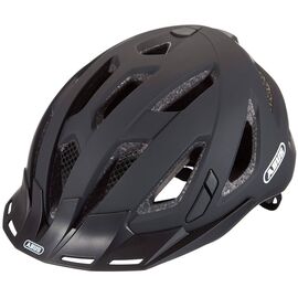 Велошлем ABUS URBAN-I 3.0 с LED фонариком,17 отв, 300гр, черный, 05-0086852, Вариант УТ-00374381: Размер: M (56-61 см), изображение  - НаВелосипеде.рф