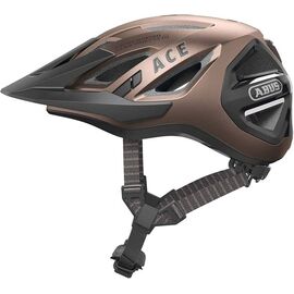 Велошлем ABUS URBAN-I 3.0 ACE с LED фонариком, с регулировкой, 13 отверстий, сетка от насек, медный, 05-0003417, Вариант УТ-00374616: Размер:  M (52-58см)  , изображение  - НаВелосипеде.рф
