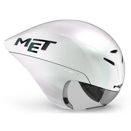 Велошлем Met Drone Wide Body White Iridescent, 2025, 3HM100CE00LBI3, Вариант УТ-00374732: Размер: L (59-62см), изображение  - НаВелосипеде.рф