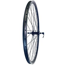 Колесо заднее TRIX 28-29", обод алюминиевый, двойной, 36H, фрезерованный, 622х16,4/22х25мм, черный, D5-28-29-black-14876, изображение  - НаВелосипеде.рф
