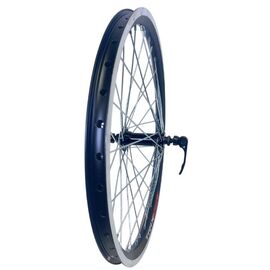 Колесо переднее TRIX 20", обод алюминиевый, двойной, 36H, 406х19,4/25х21,4мм, A/V, черный, D23-20-black-13622, изображение  - НаВелосипеде.рф