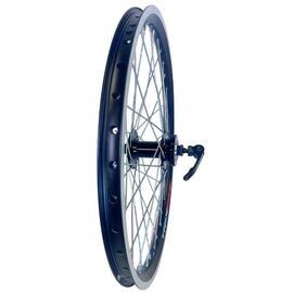 Колесо переднее TRIX 20", обод алюминиевый, двойной, 36H, 406х19,4/25х21,4мм, черный, D23-20-black-14664, изображение  - НаВелосипеде.рф