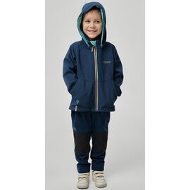 Куртка детская NORPPA MANA KID'S SOFTSHELL JKT, морской бриз, 100109, Вариант УТ-00376182: Рост: 100, изображение  - НаВелосипеде.рф