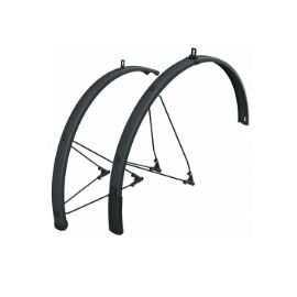 Крылья велосипедные SKS BLUEMELS STYLE 27.5"-29", 75 мм, матовый чёрный, 11841, изображение  - НаВелосипеде.рф