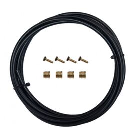 Гидролиния TBS OD Ø5,4 x ID Ø2,5, чёрная, 3м, для Tektro, с фитингами, на карточке, TEKTRO CABLE, изображение  - НаВелосипеде.рф