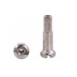 Ниппель для спиц HT Brass 2.0 x 14mm, серебро, 100 шт, HT-BRASS14-SLV, изображение  - НаВелосипеде.рф