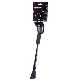 Подножка телескопическая 4Bike CD-111, алюминий, для 24”-28”, цвет: черный. Крепление на задние перья, ARV000102, изображение  - НаВелосипеде.рф