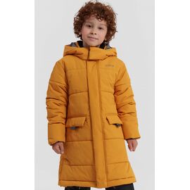 Пальто детское NORPPA MIGELE KID'S COAT, 484 желтая горчица, 100440, Вариант УТ-00377119: Размер: 100, изображение  - НаВелосипеде.рф