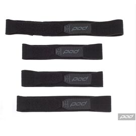 Стрепы наколенников POD KX Black/Gray, 2025, KP330-014-MD/LG, Вариант УТ-00377220: Размер: M/L, изображение  - НаВелосипеде.рф