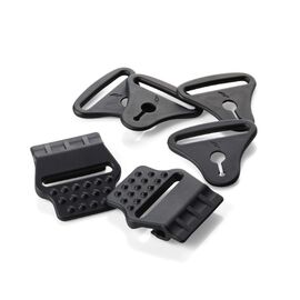 Застежки наколенников POD KX 2.0 Strap Clip & Loop Set, Black, размер: OS, 2025, KP341-001-NS, изображение  - НаВелосипеде.рф