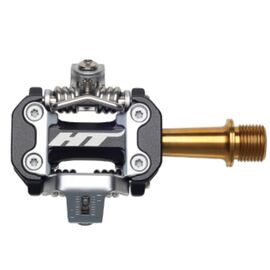 Педали HT M2T Stealth Black/Gold, M2TXXX1J01B1X1, изображение  - НаВелосипеде.рф