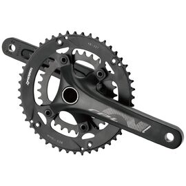 Система PROWHEEL GRAVEL RPL-521, передняя 2*8скор. шатун 175мм, под квадрат, 1/2*11/128"*30*46T, черная, 00-180792, изображение  - НаВелосипеде.рф