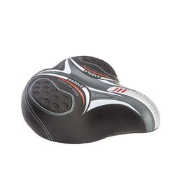 Седло велосипедное TRIX комфорт 270x220 мм, пружинное, черное, SD-TX-3246-0-BK, изображение  - НаВелосипеде.рф