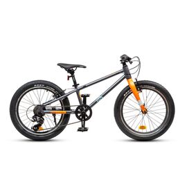 Велосипед подростковый HORST Six 20" 2025, 24-2500000014, Вариант УТ-00377627: Цвет: серый/оранжевый, изображение  - НаВелосипеде.рф